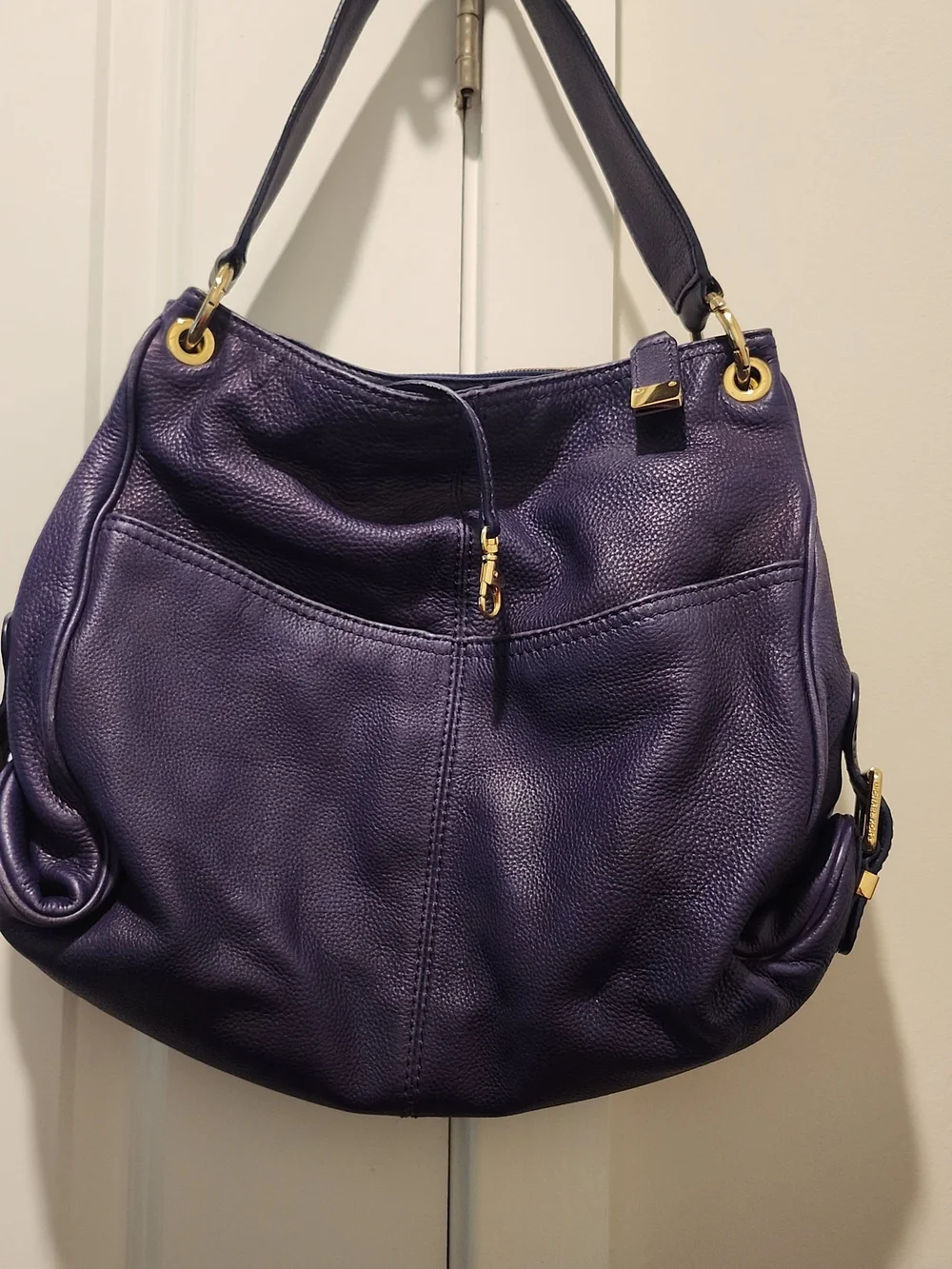 Michael Kors Blue Leather Shoulder Bag